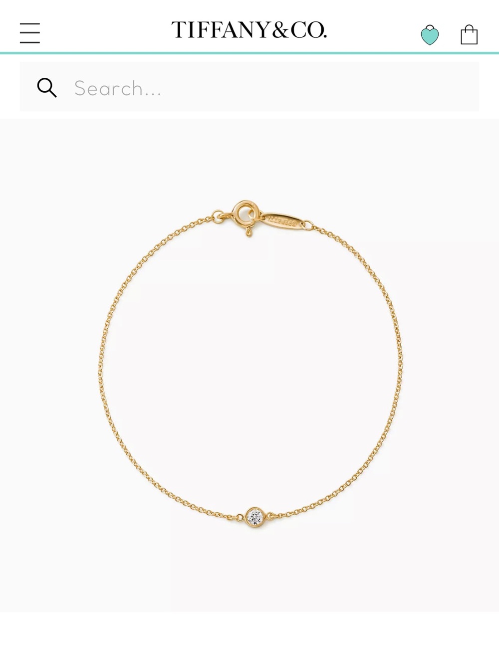 Tiffany & Co. Elsa Peretti Diamonds by the Yard® Single Diamond Bracelet